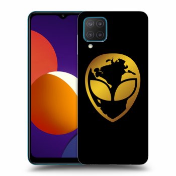 Obal pre Samsung Galaxy M12 M127F - EARTH - Gold Alien 3.0