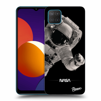 Picasee silikónový čierny obal pre Samsung Galaxy M12 M127F - Astronaut Big