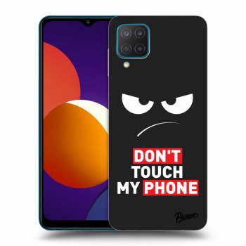 Picasee silikónový čierny obal pre Samsung Galaxy M12 M127F - Angry Eyes - Transparent