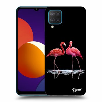 Picasee ULTIMATE CASE pro Samsung Galaxy M12 M127F - Flamingos couple
