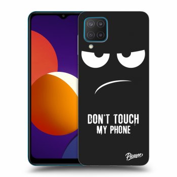 Picasee silikónový čierny obal pre Samsung Galaxy M12 M127F - Don't Touch My Phone
