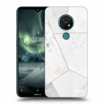 Obal pre Nokia 7.2 - White tile