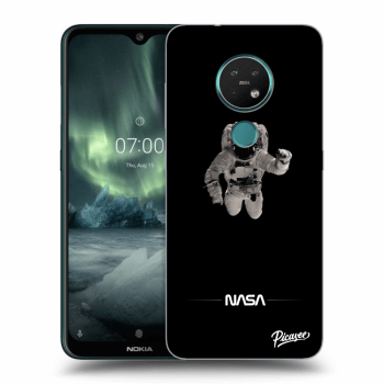 Picasee silikónový čierny obal pre Nokia 7.2 - Astronaut Minimal