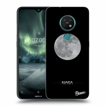 Picasee silikónový čierny obal pre Nokia 7.2 - Moon Minimal