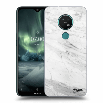 Obal pre Nokia 7.2 - White marble