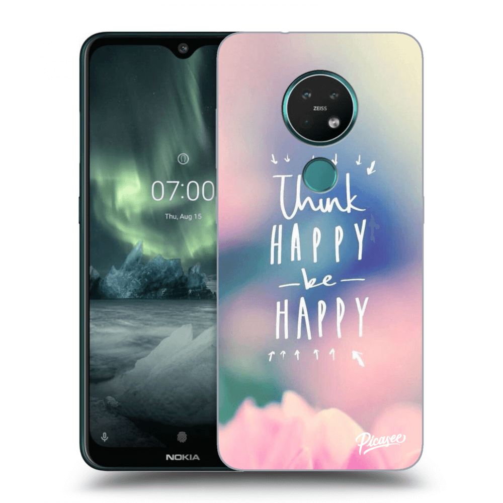 Picasee silikónový čierny obal pre Nokia 7.2 - Think happy be happy