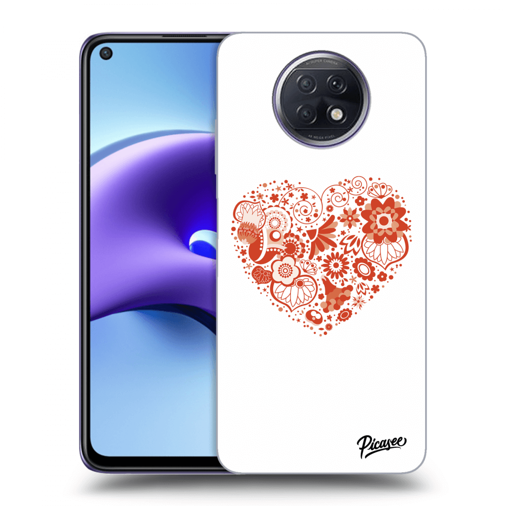 Picasee silikónový prehľadný obal pre Xiaomi Redmi Note 9T - Big heart