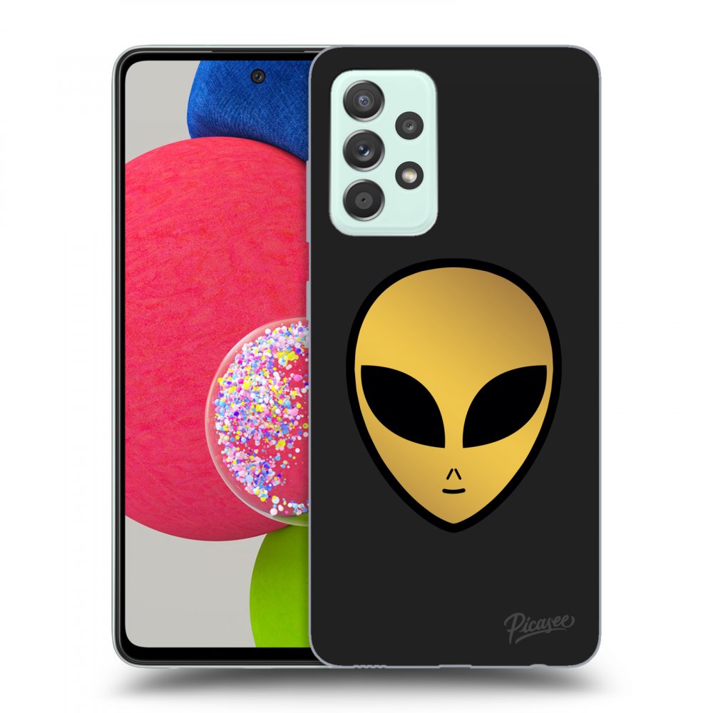 Picasee silikónový čierny obal pre Samsung Galaxy A52s 5G A528B - Earth - Alien