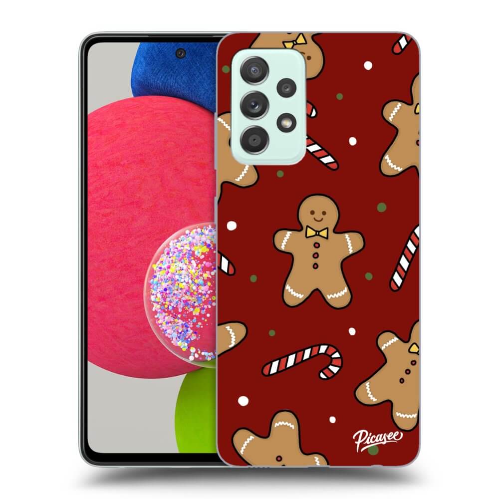 Picasee silikónový prehľadný obal pre Samsung Galaxy A52s 5G A528B - Gingerbread 2