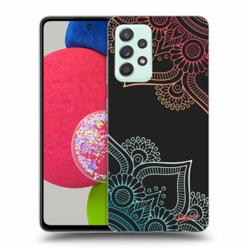 Picasee silikónový čierny obal pre Samsung Galaxy A52s 5G A528B - Flowers pattern