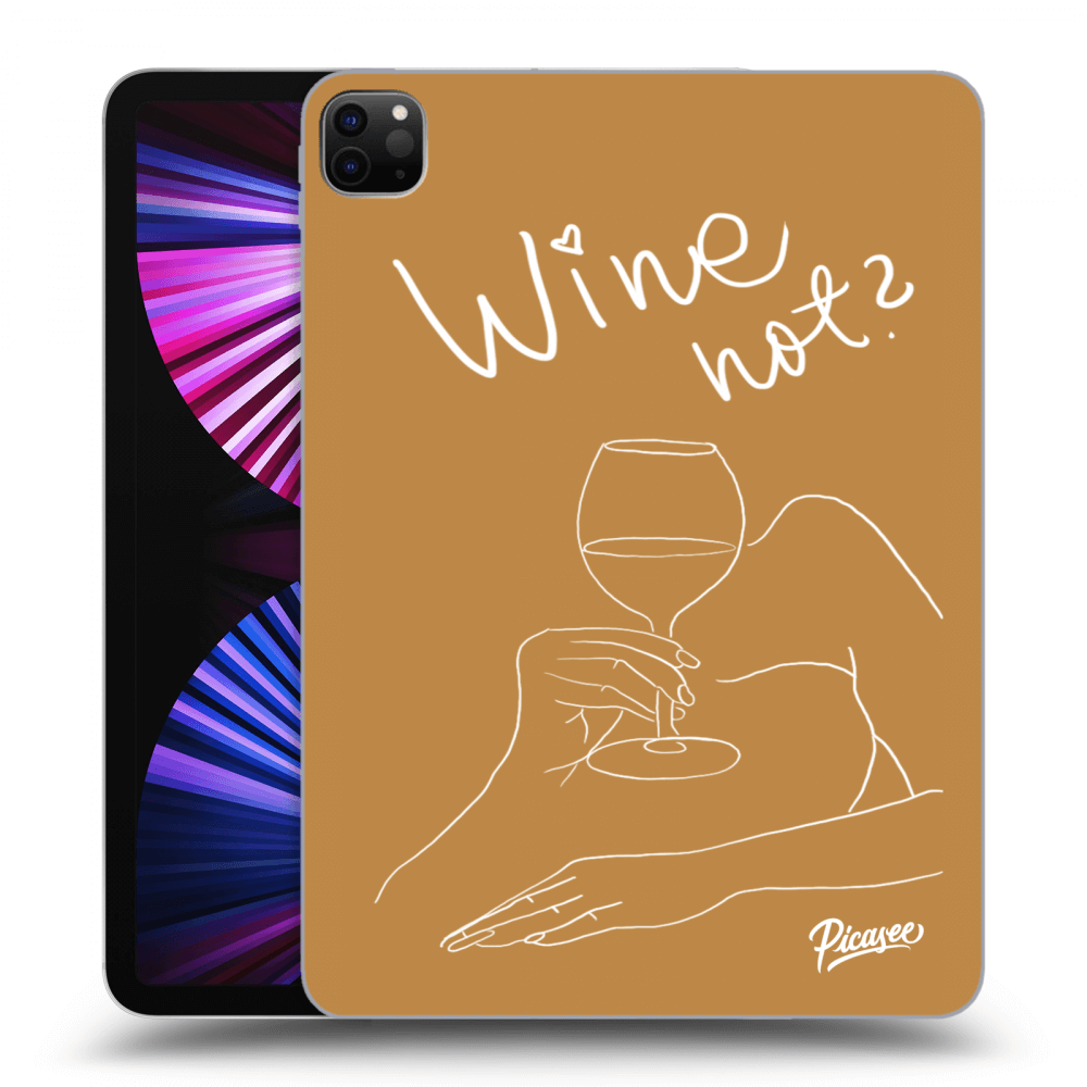 Picasee silikónový čierny obal pre Apple iPad Pro 11" 2021 (3.gen) - Wine not
