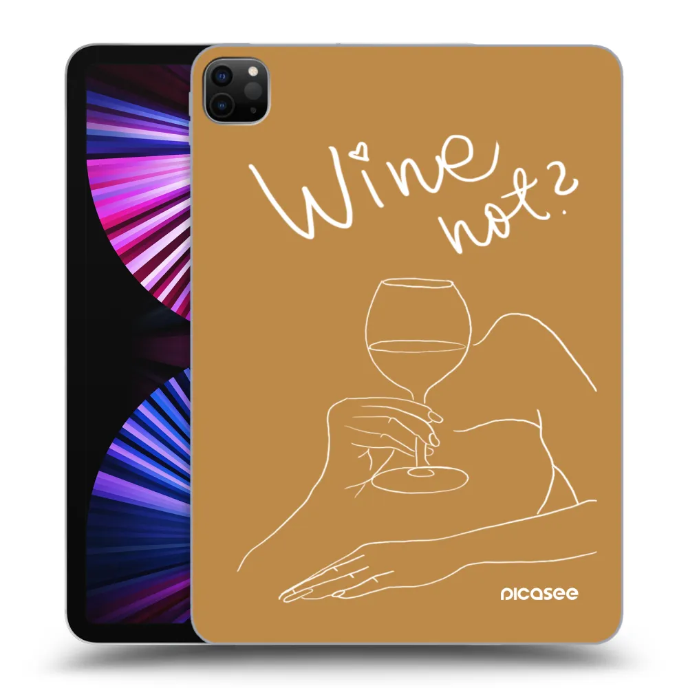 Picasee silikónový čierny obal pre Apple iPad Pro 11" 2021 (3.gen) - Wine not