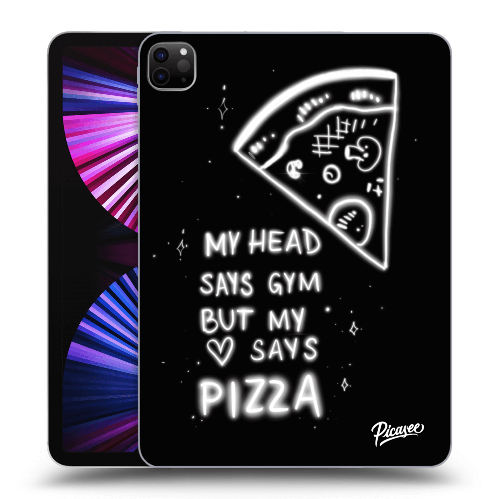 Picasee silikónový čierny obal pre Apple iPad Pro 11" 2021 (3.gen) - Pizza