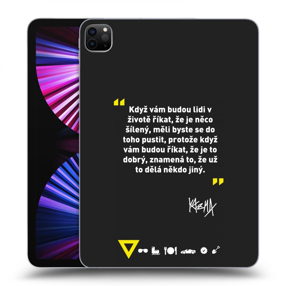 Picasee silikónový čierny obal pre Apple iPad Pro 11" 2021 (3.gen) - Kazma - MĚLI BYSTE SE DO TOHO PUSTIT