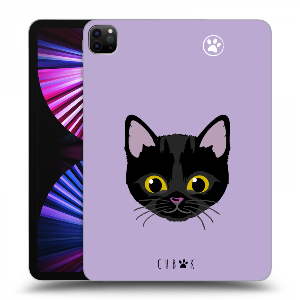 Picasee silikónový čierny obal pre Apple iPad Pro 11" 2021 (3.gen) - Chybí mi kočky - Fialová
