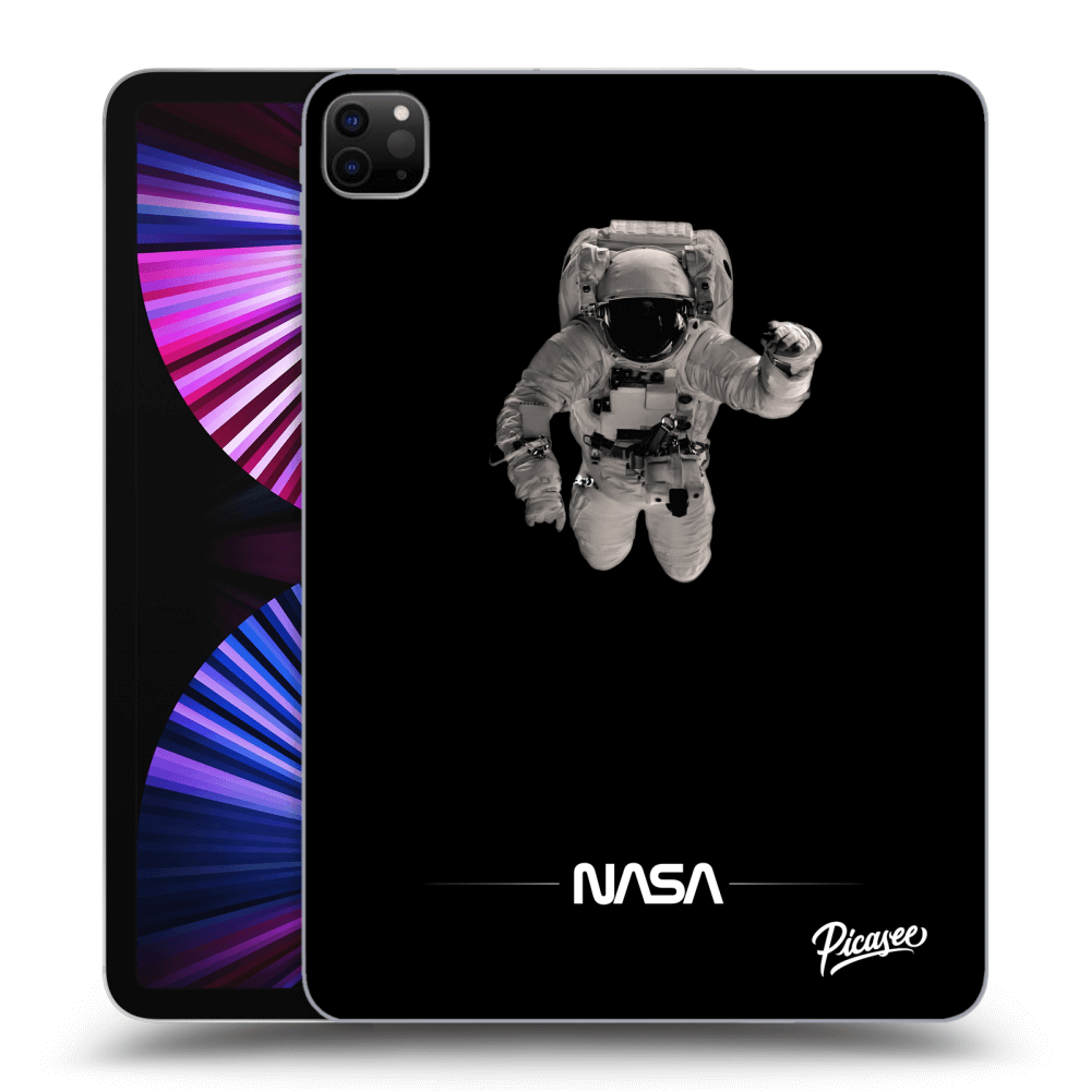 Picasee silikónový čierny obal pre Apple iPad Pro 11" 2021 (3.gen) - Astronaut Minimal