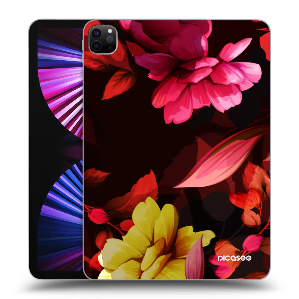 Picasee silikónový čierny obal pre Apple iPad Pro 11" 2021 (3.gen) - Dark Peonny
