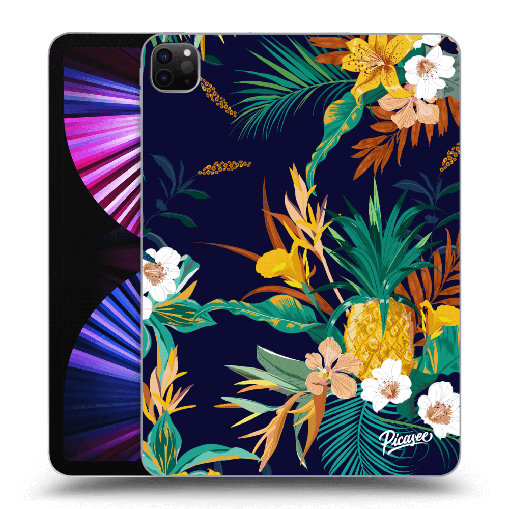 Picasee silikónový čierny obal pre Apple iPad Pro 11" 2021 (3.gen) - Pineapple Color