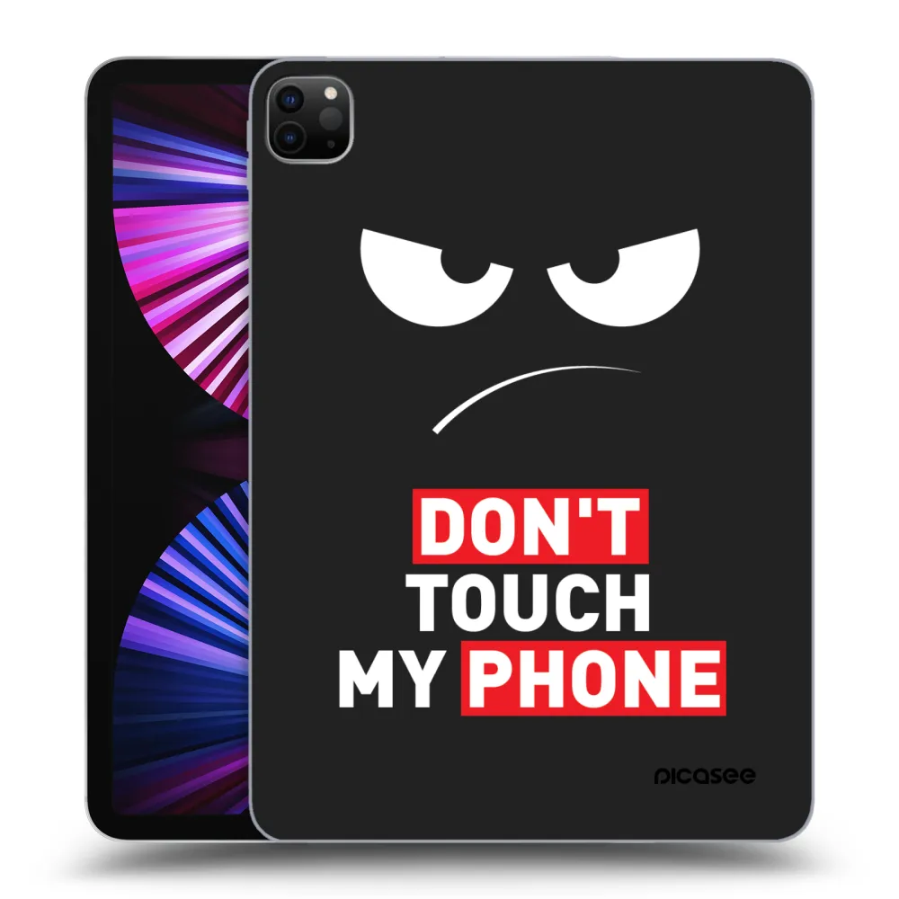 Picasee silikónový čierny obal pre Apple iPad Pro 11" 2021 (3.gen) - Angry Eyes - Transparent
