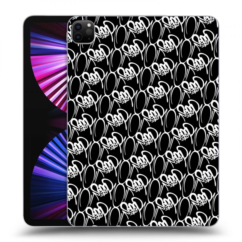 Picasee silikónový čierny obal pre Apple iPad Pro 11" 2021 (3.gen) - Separ - White On Black 2