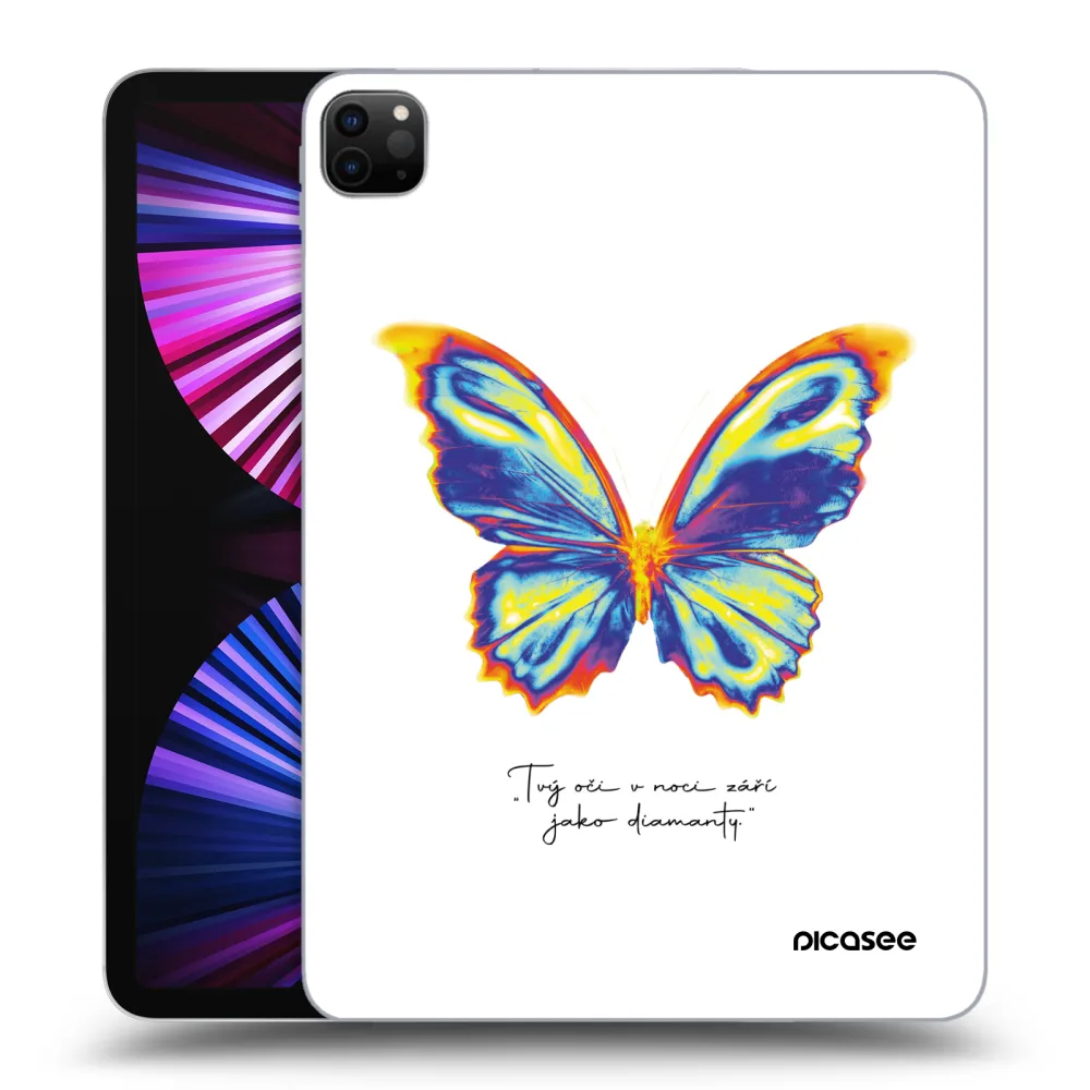 Picasee silikónový čierny obal pre Apple iPad Pro 11" 2021 (3.gen) - Diamanty White