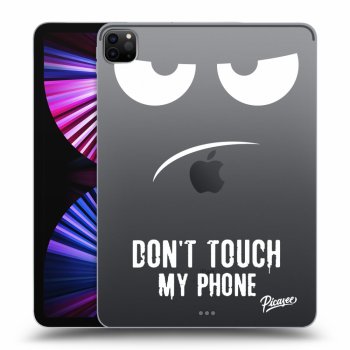 Picasee silikónový prehľadný obal pre Apple iPad Pro 11" 2021 (3.gen) - Don't Touch My Phone