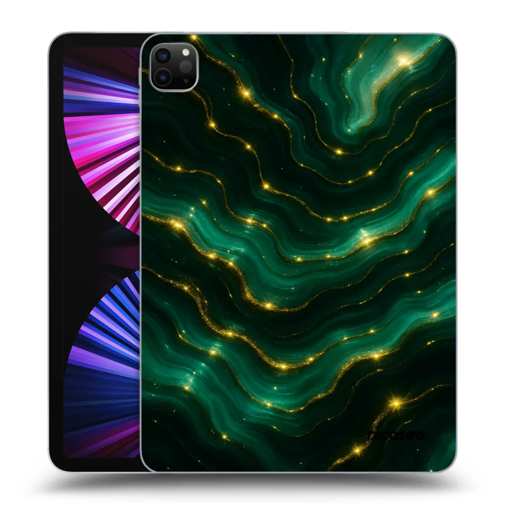 Picasee silikónový čierny obal pre Apple iPad Pro 11" 2021 (3.gen) - Emerald
