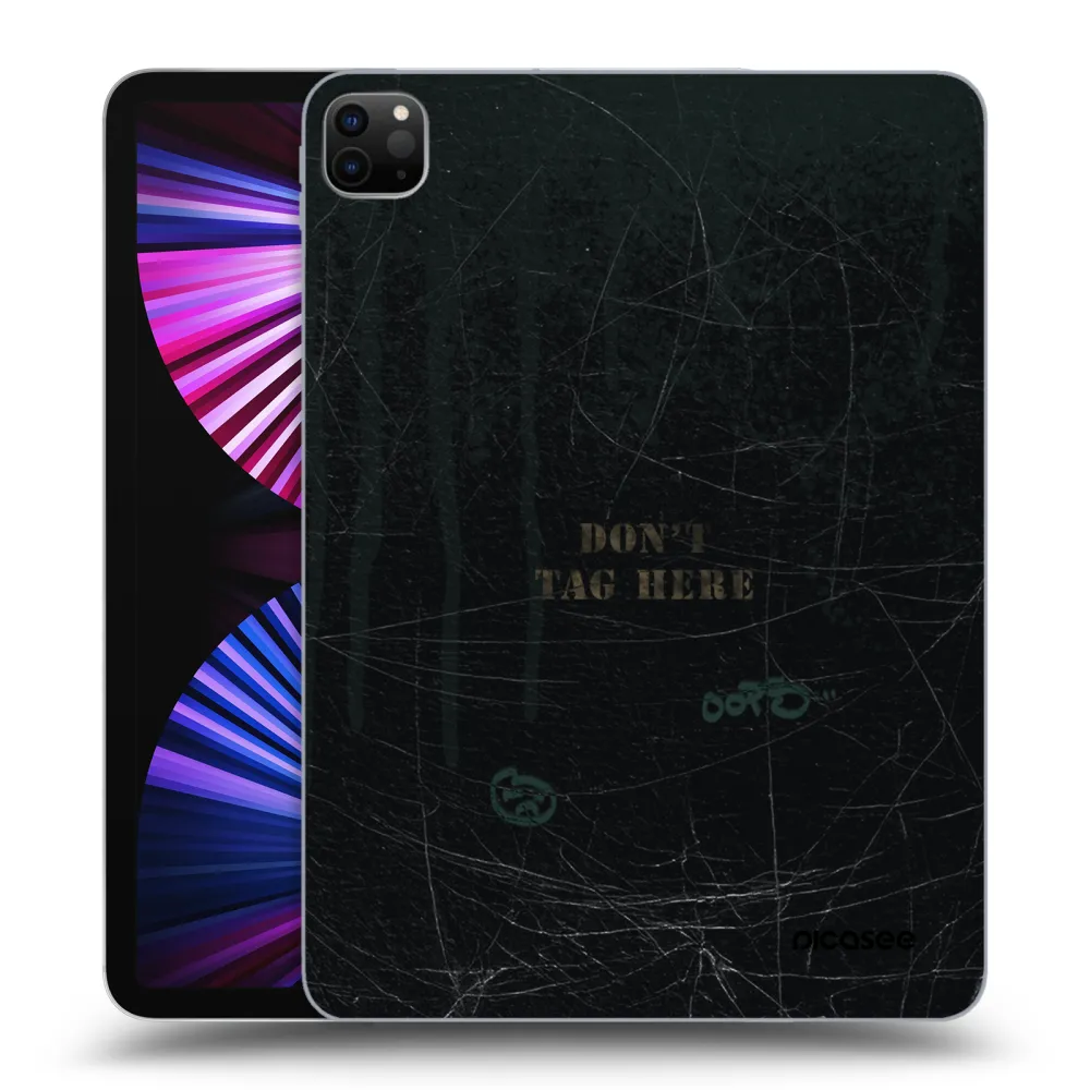 Picasee silikónový čierny obal pre Apple iPad Pro 11" 2021 (3.gen) - DON´T TAG