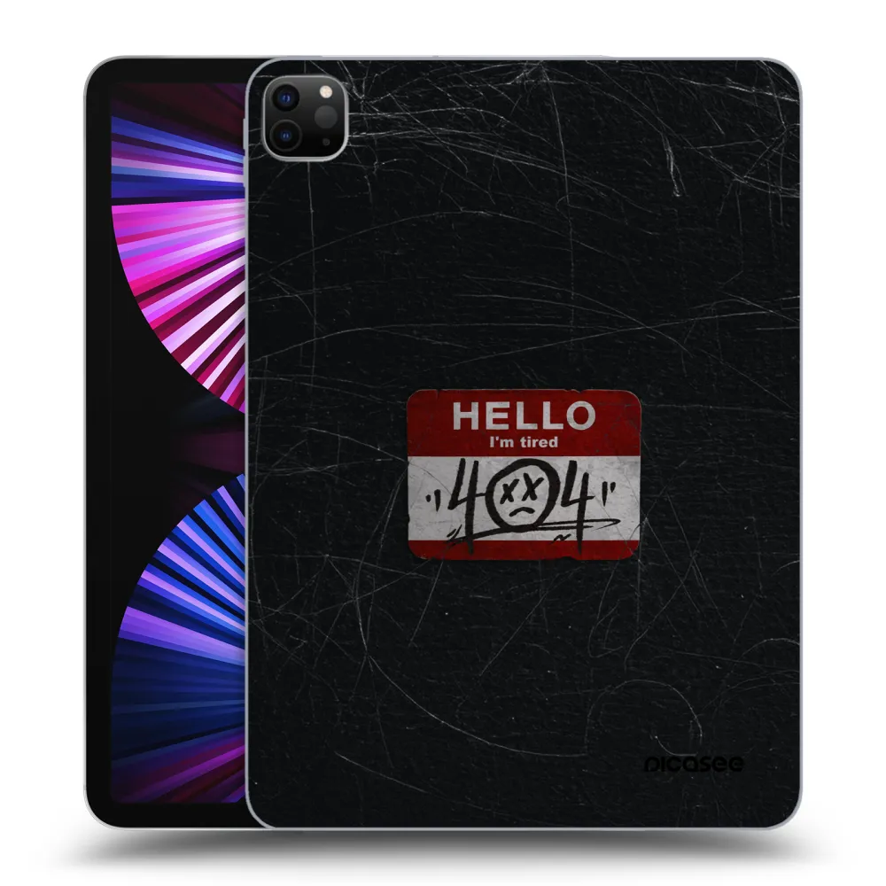 Picasee silikónový čierny obal pre Apple iPad Pro 11" 2021 (3.gen) - HELLO 404