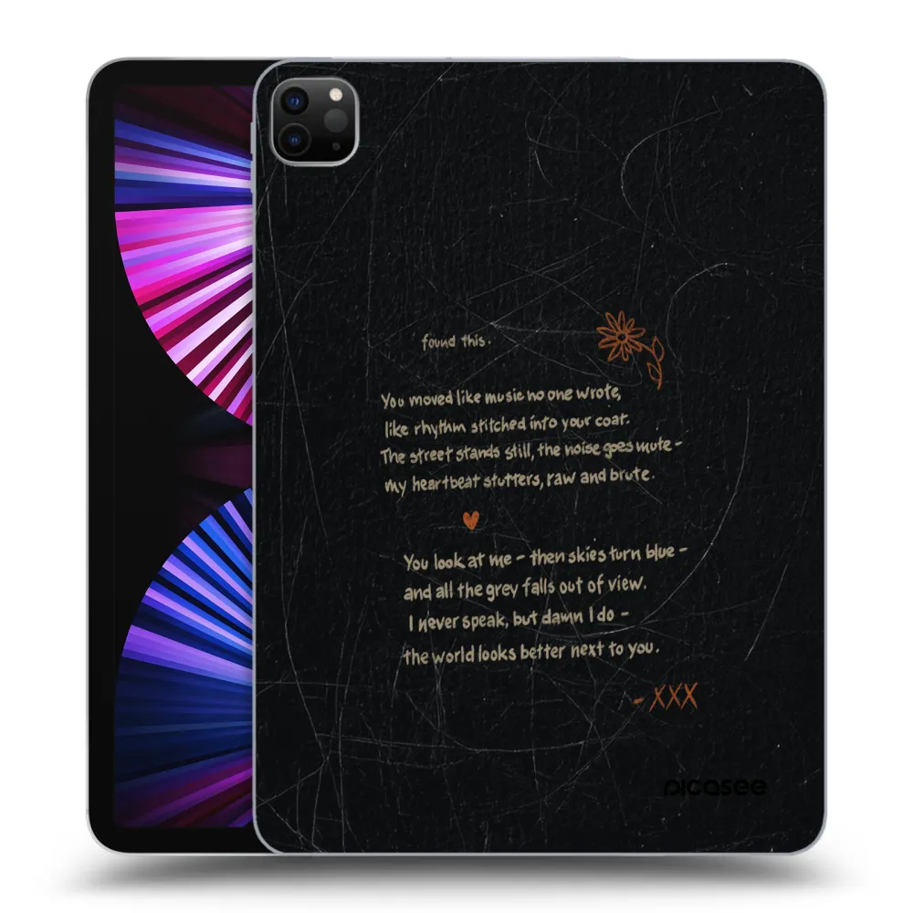 Picasee silikónový čierny obal pre Apple iPad Pro 11" 2021 (3.gen) - POET