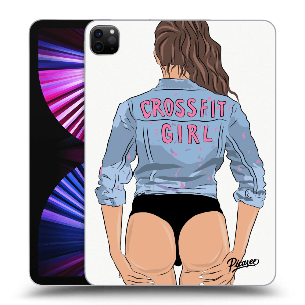 Picasee silikónový prehľadný obal pre Apple iPad Pro 11" 2021 (3.gen) - Crossfit girl - nickynellow