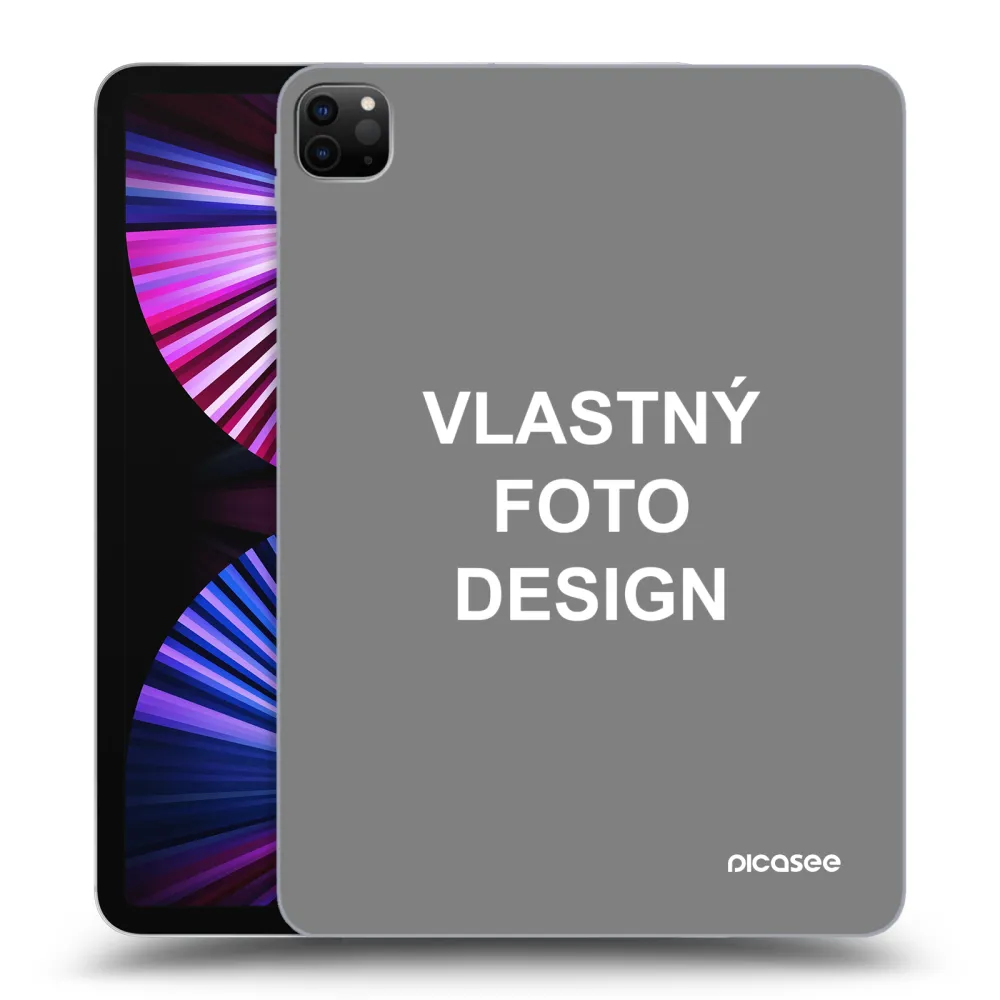 Silikónový čierny obal pre Apple iPad Pro 11" 2021 (3.gen) - Vlastný fotka/motiv