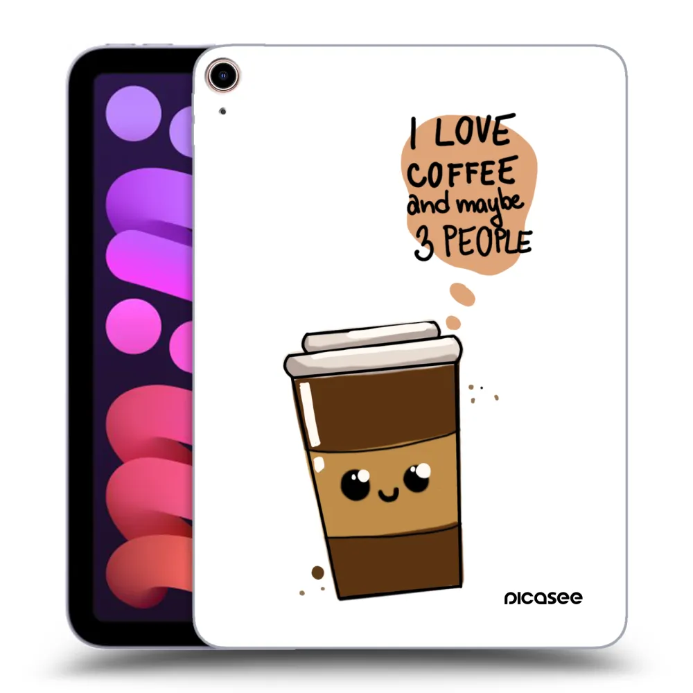 Picasee silikónový prehľadný obal pre Apple iPad mini 2021 (6. gen) - Cute coffee