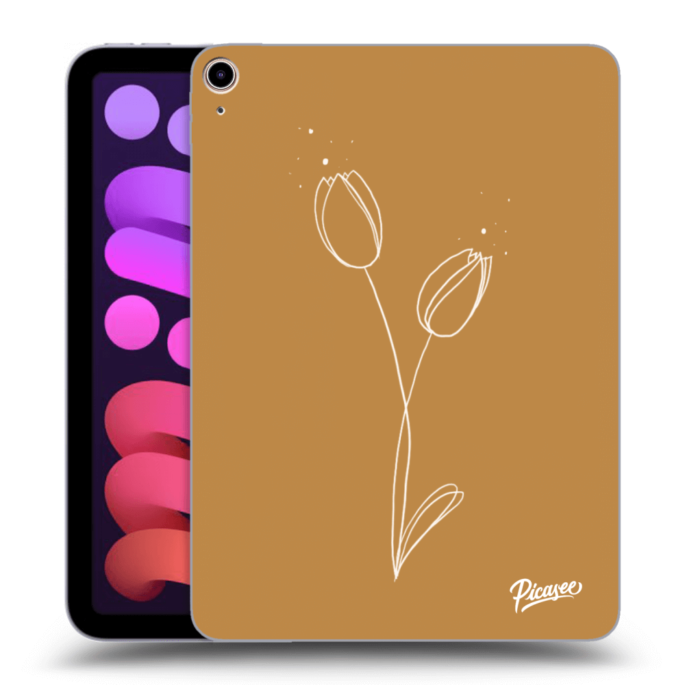 Picasee silikónový čierny obal pre Apple iPad mini 2021 (6. gen) - Tulips