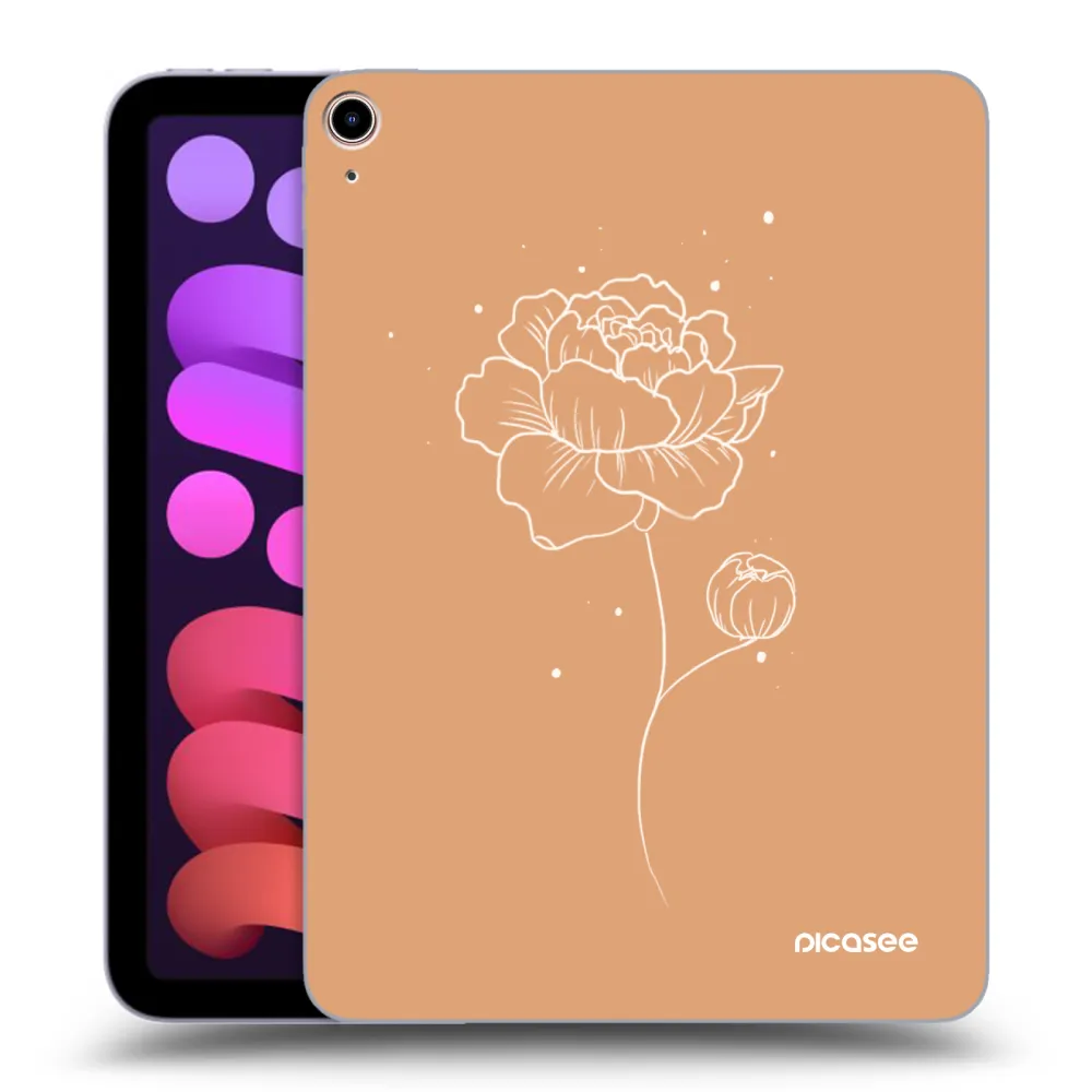 Picasee silikónový prehľadný obal pre Apple iPad mini 2021 (6. gen) - Peonies