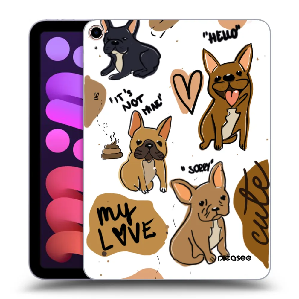 Picasee silikónový prehľadný obal pre Apple iPad mini 2021 (6. gen) - Frenchies