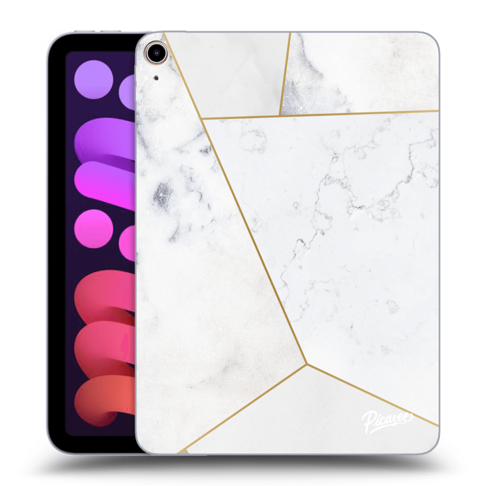 Picasee silikónový prehľadný obal pre Apple iPad mini 2021 (6. gen) - White tile