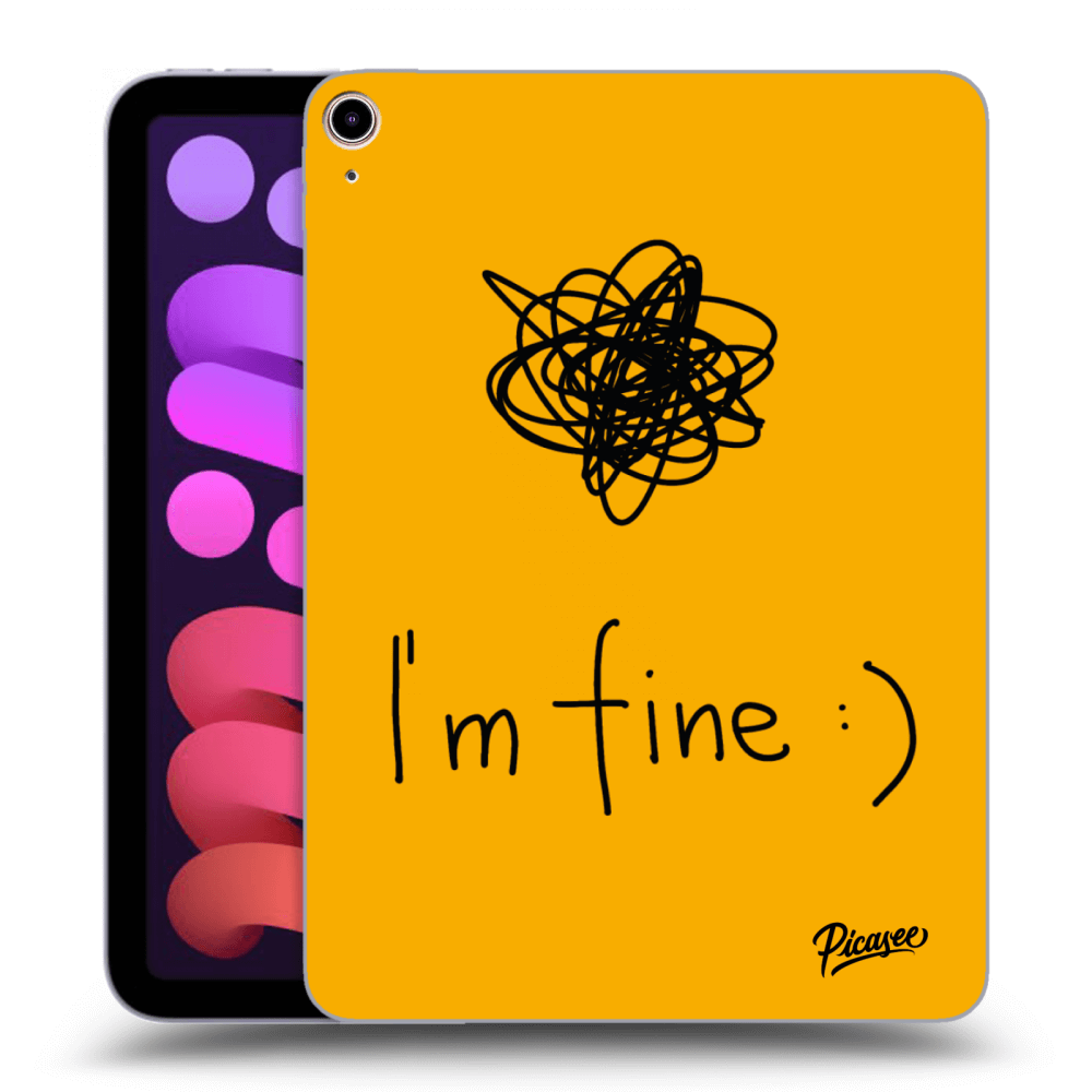 Picasee silikónový prehľadný obal pre Apple iPad mini 2021 (6. gen) - I am fine