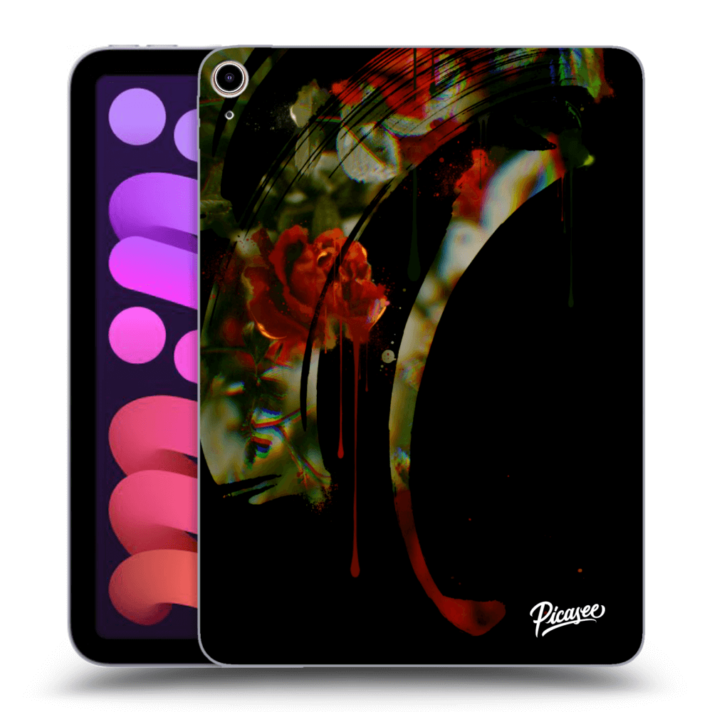 Picasee silikónový prehľadný obal pre Apple iPad mini 2021 (6. gen) - Roses black