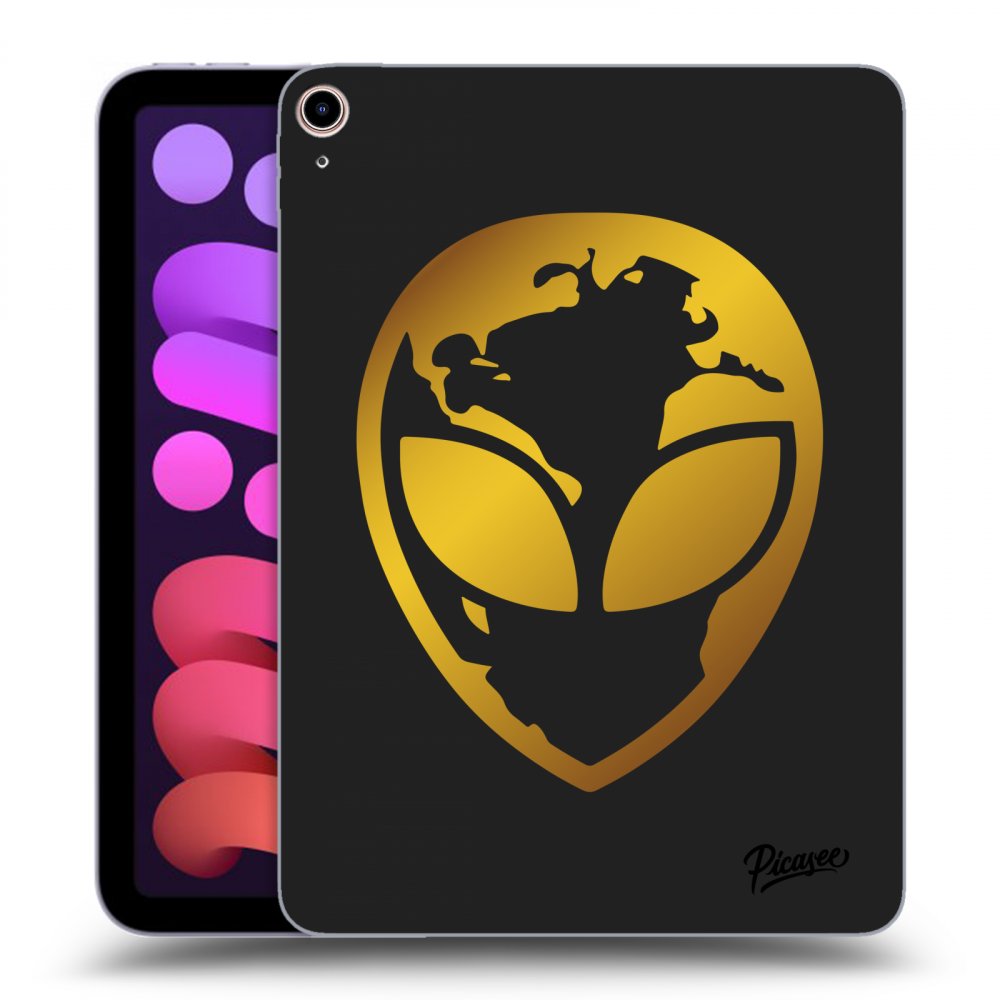 Picasee silikónový čierny obal pre Apple iPad mini 2021 (6. gen) - EARTH - Gold Alien 3.0