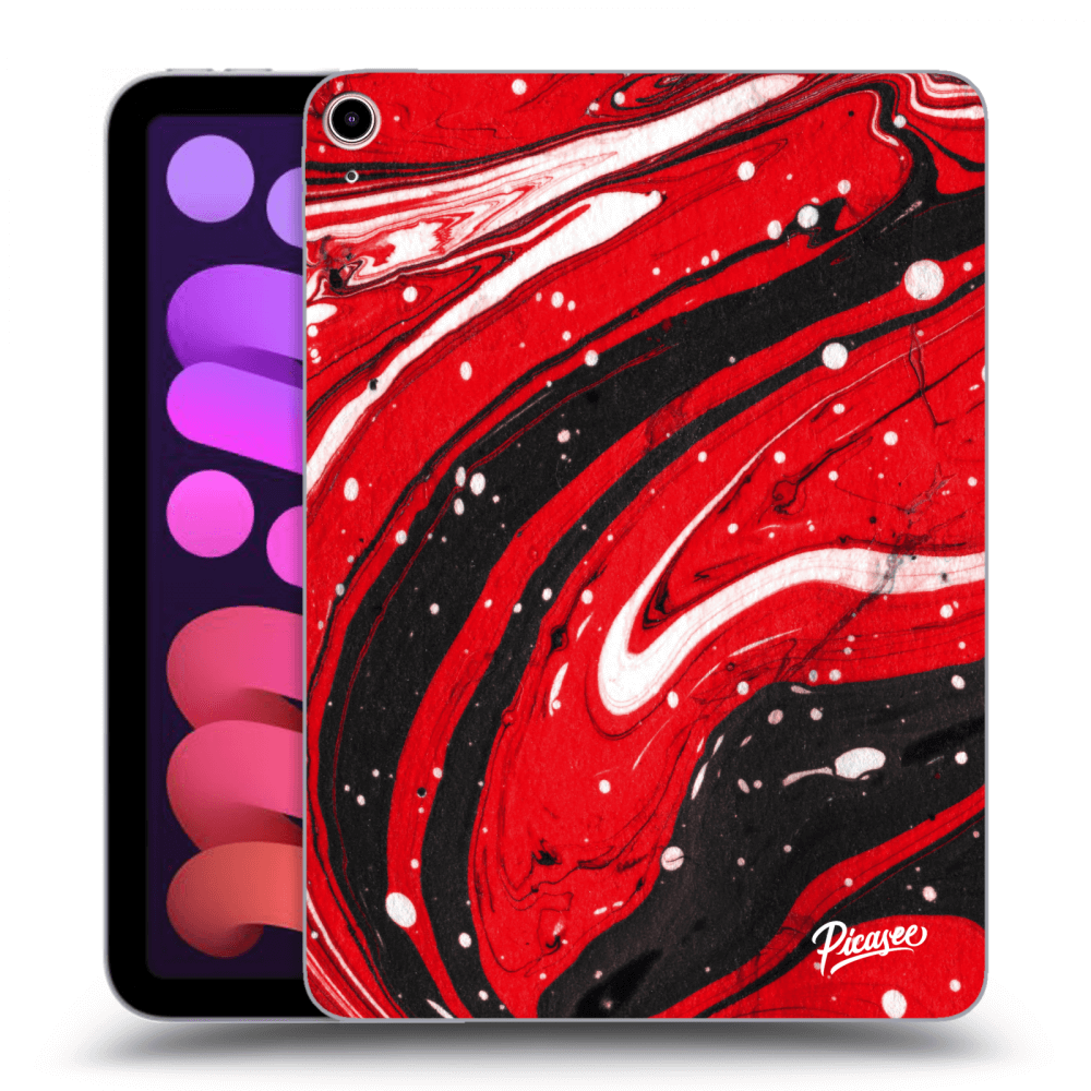 Picasee silikónový prehľadný obal pre Apple iPad mini 2021 (6. gen) - Red black