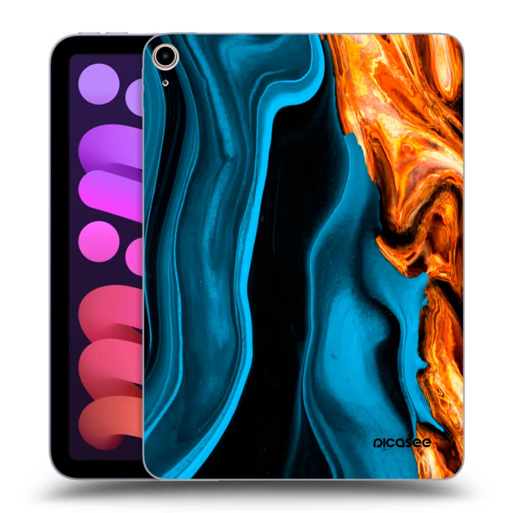 Picasee silikónový prehľadný obal pre Apple iPad mini 2021 (6. gen) - Gold blue