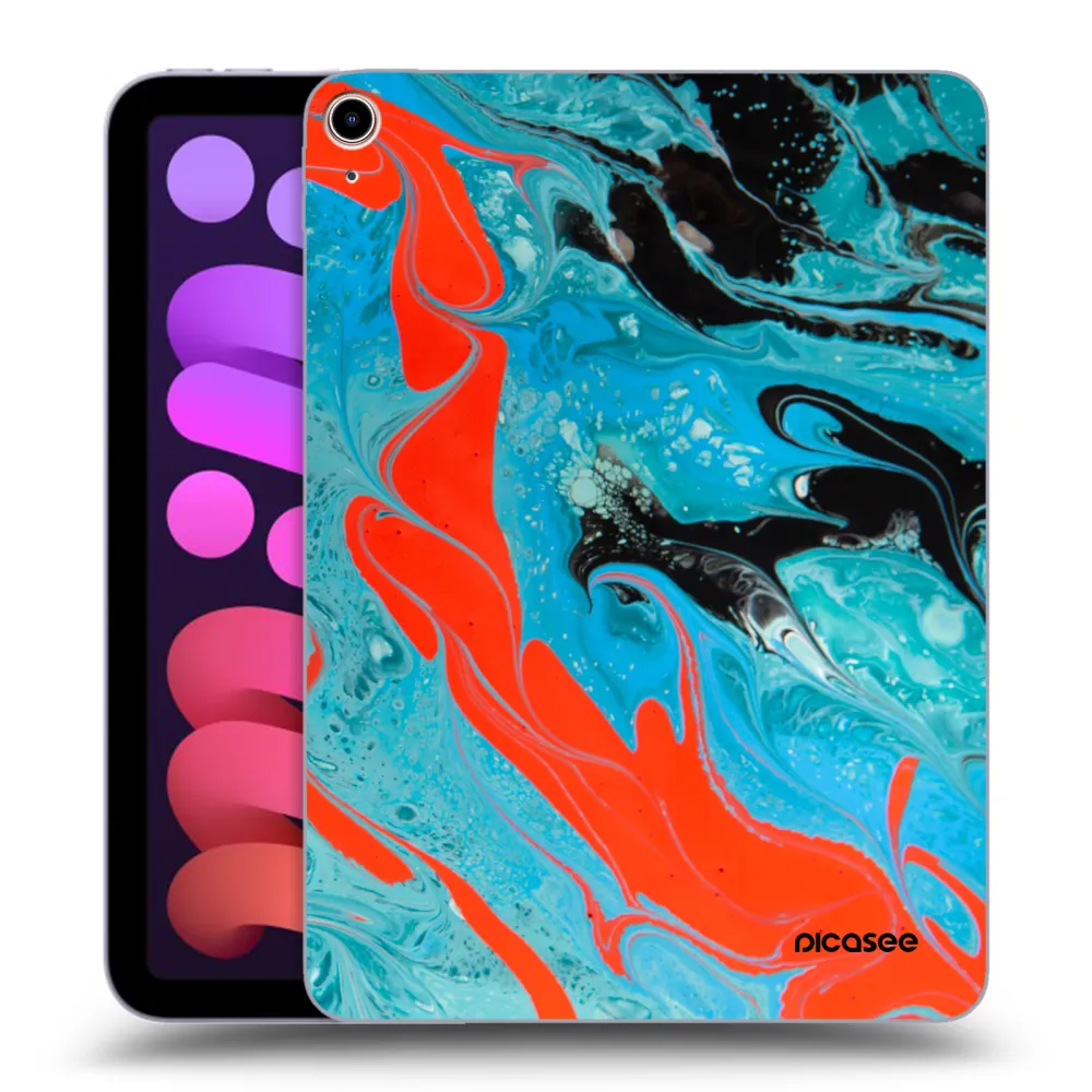 Picasee silikónový prehľadný obal pre Apple iPad mini 2021 (6. gen) - Blue Magma