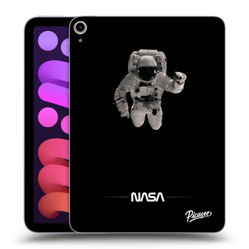 Picasee silikónový čierny obal pre Apple iPad mini 2021 (6. gen) - Astronaut Minimal
