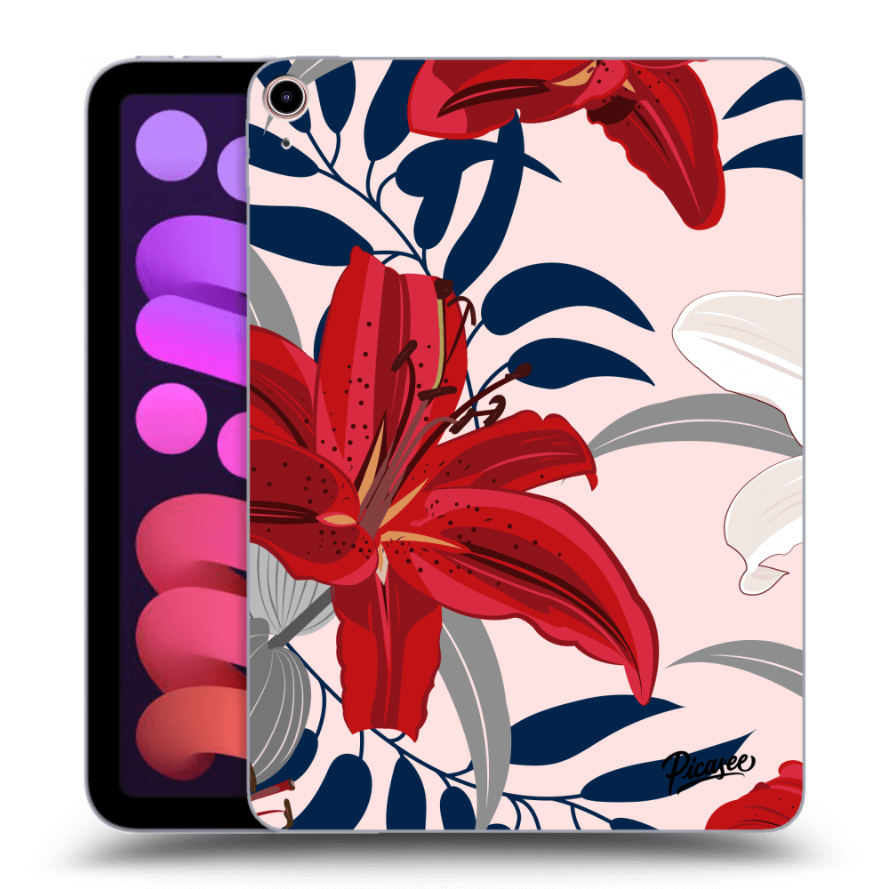 Picasee silikónový prehľadný obal pre Apple iPad mini 2021 (6. gen) - Red Lily