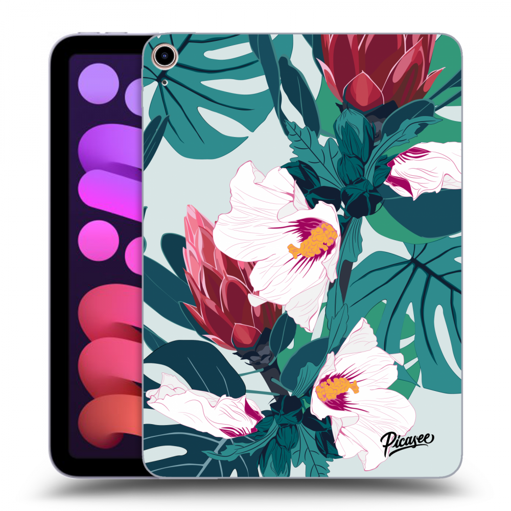 Picasee silikónový čierny obal pre Apple iPad mini 2021 (6. gen) - Rhododendron