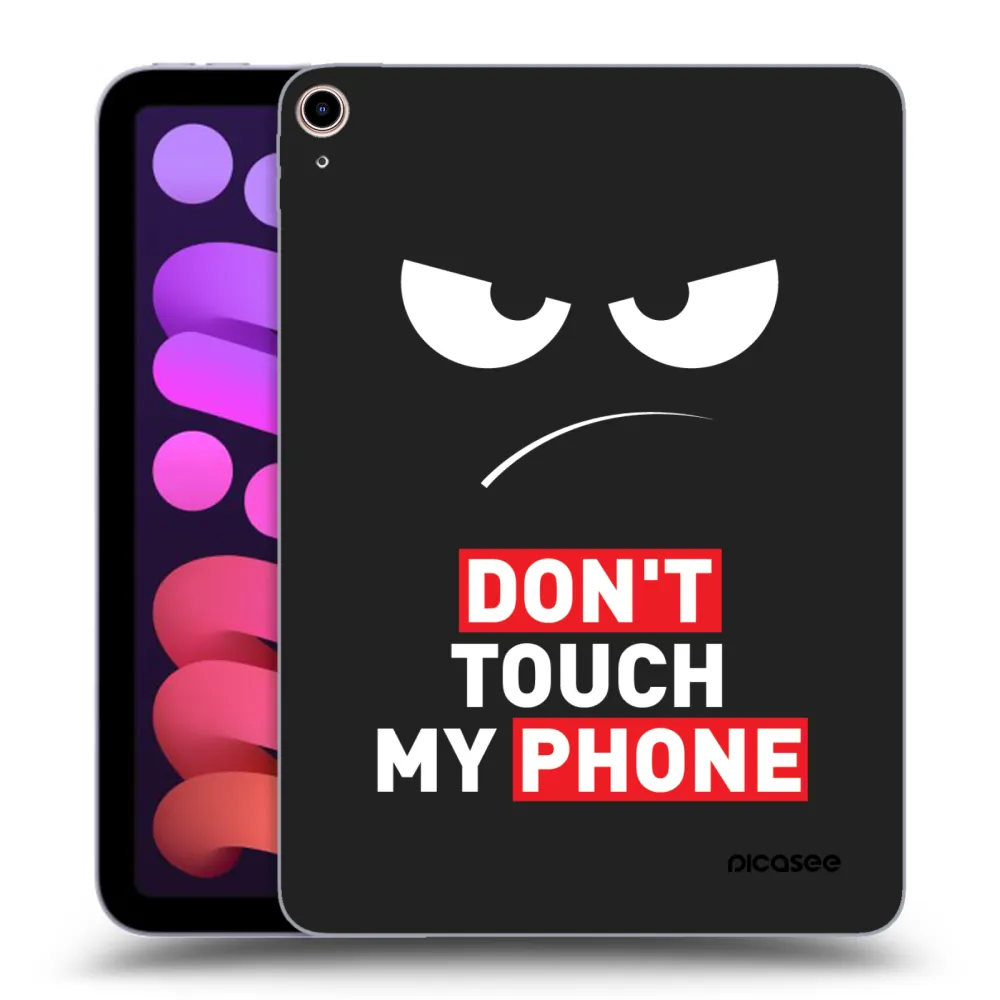 Picasee silikónový čierny obal pre Apple iPad mini 2021 (6. gen) - Angry Eyes - Transparent