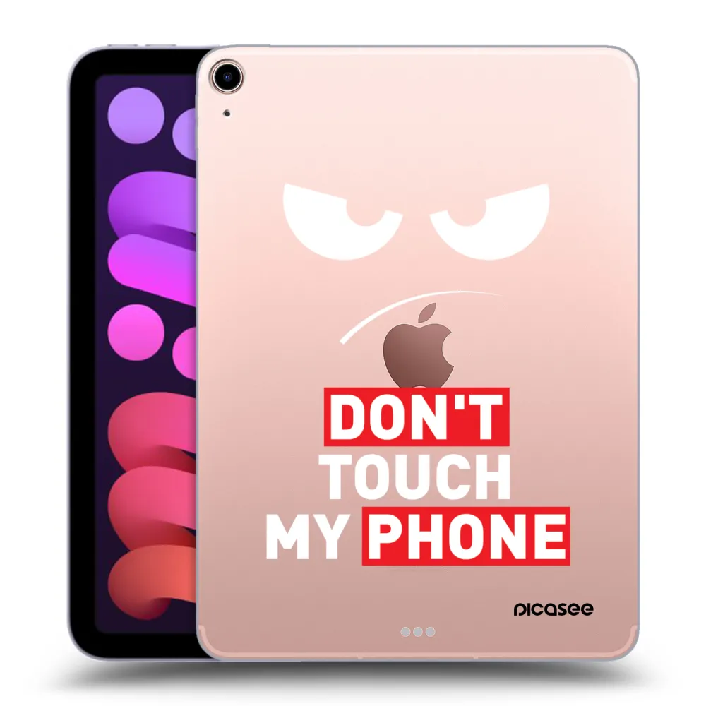 Picasee silikónový prehľadný obal pre Apple iPad mini 2021 (6. gen) - Angry Eyes - Transparent