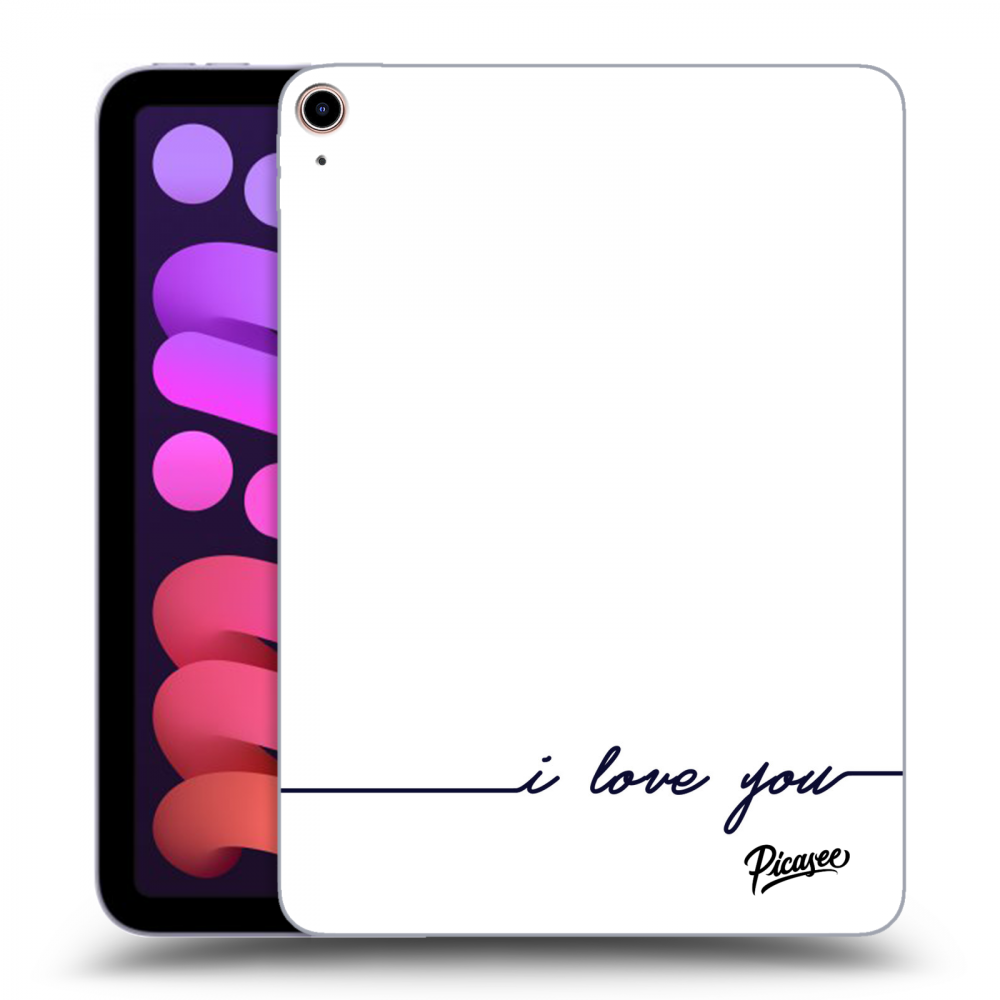 Picasee silikónový prehľadný obal pre Apple iPad mini 2021 (6. gen) - I love you