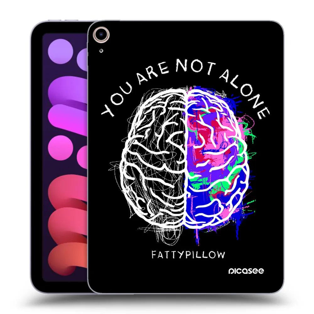 Picasee silikónový prehľadný obal pre Apple iPad mini 2021 (6. gen) - Brain - White